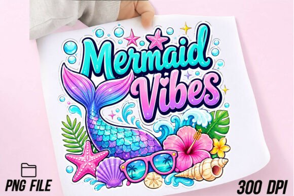 Download Mermaid Tail Summer Vibes PNG - Premium Resources