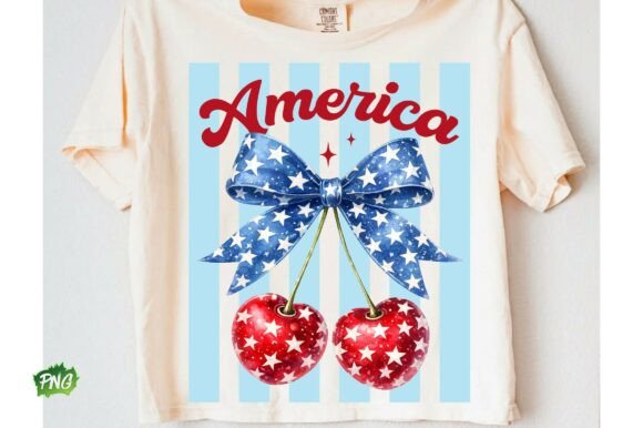Download America Cherries PNG Cherry July 4th PNG - America Collection