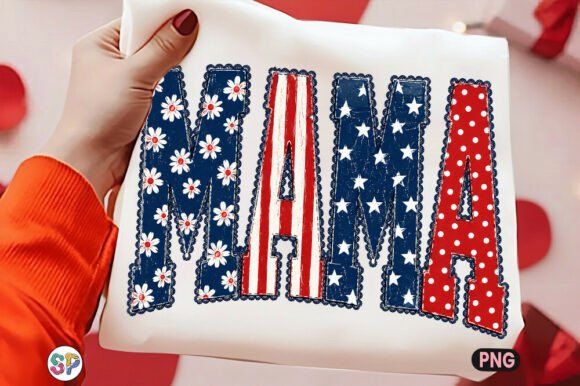 Download Floral Mama USA PNG, American Mom Shirt - America Collection