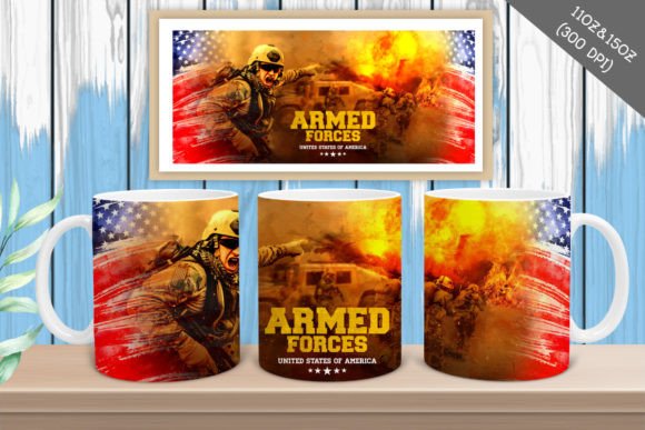 Download Mug American Flag Sublimation - America Collection