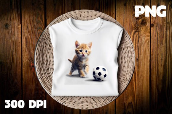 Download Cat Playing Football Clipart PNG - Football clipart Collection