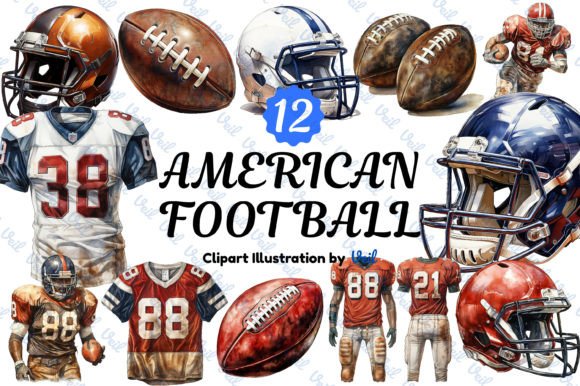Download American Football Clipart Bundle - America Collection