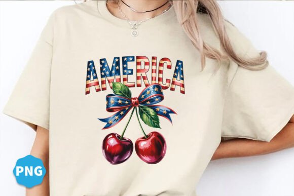 Download 4th of July America Coquette Cherry Png - America Collection
