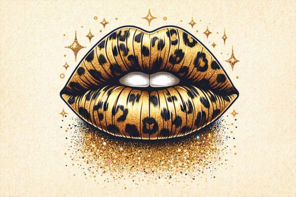 Download Leopard Dripping Lips Sublimation PNG - Dripping lips sublimation Collection