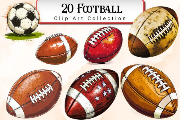 Download Football Clipart Bundle - Football clipart Collection