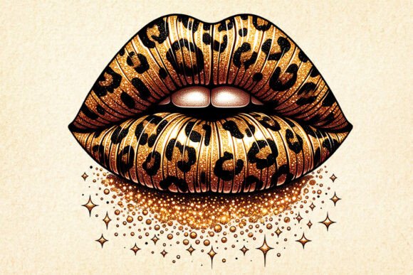 Download Leopard Dripping Lips Sublimation PNG - Dripping lips sublimation Collection